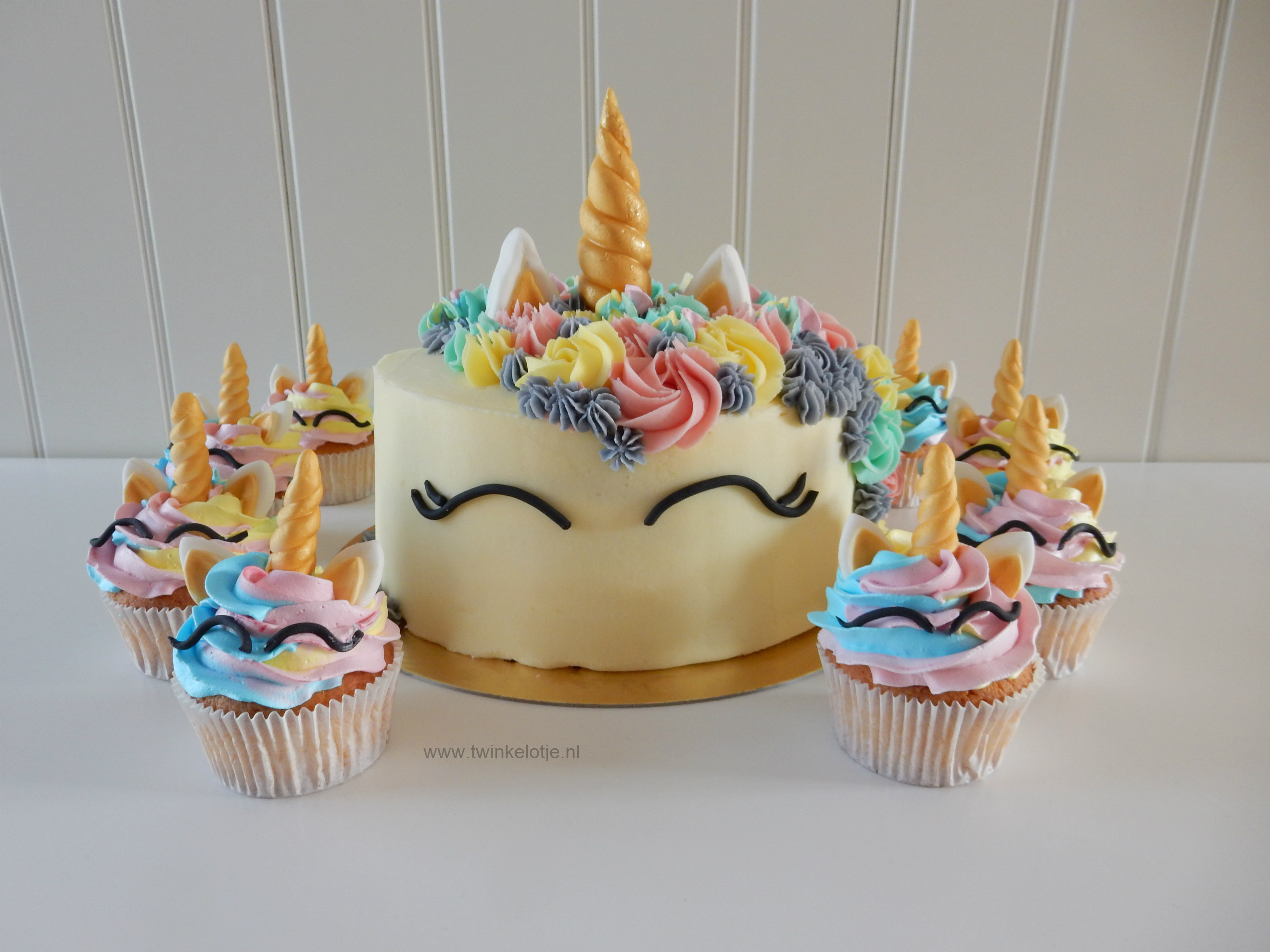 Unicorntaart cupcakes – Twinkelotje.nl